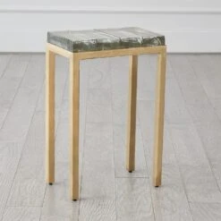Ice Block Tables-Antique Gold -Online Home Decor 83908
