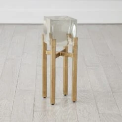 Ice Block Tables-Antique Gold -Online Home Decor 83909