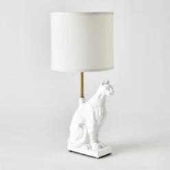 Egyptian Cat Lamp-Matte White 9 Egyptian Cat Lamp-Matte White -Online Home Decor 83935