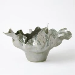 Meteor Bowl-Silver Haze 12 Meteor Bowl-Silver Haze -Online Home Decor 84117