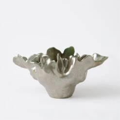 Meteor Bowl-Silver Haze 16 Meteor Bowl-Silver Haze -Online Home Decor 84119