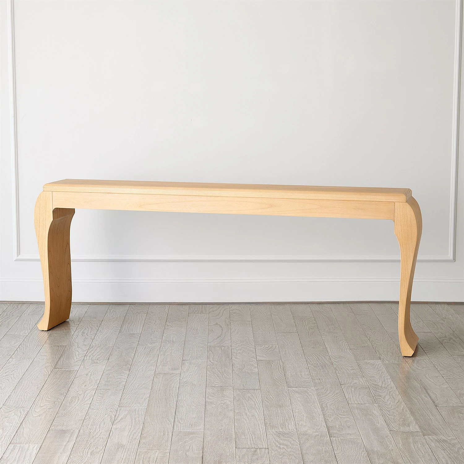 Sliced Cabriole Console-Oak 7 Sliced Cabriole Console-Oak - Image 5