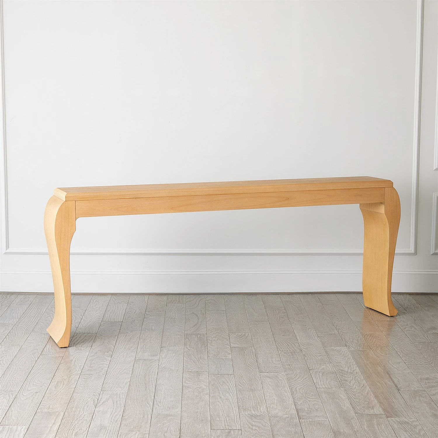 Sliced Cabriole Console-Oak 8 Sliced Cabriole Console-Oak - Image 6