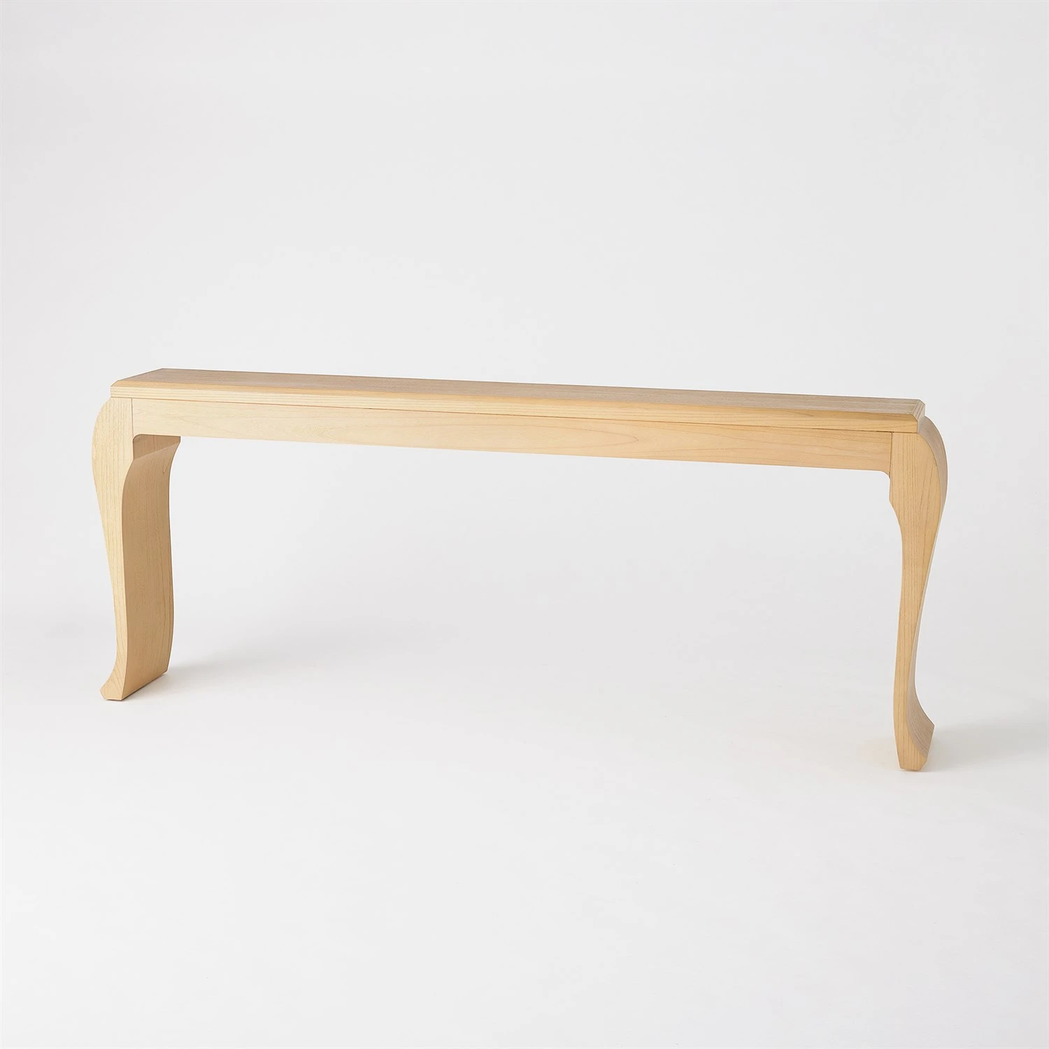 Sliced Cabriole Console-Oak 4 Sliced Cabriole Console-Oak - Image 2