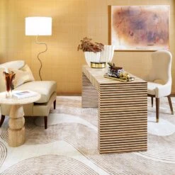 Loop Floor Lamp-Brass -Online Home Decor 84592