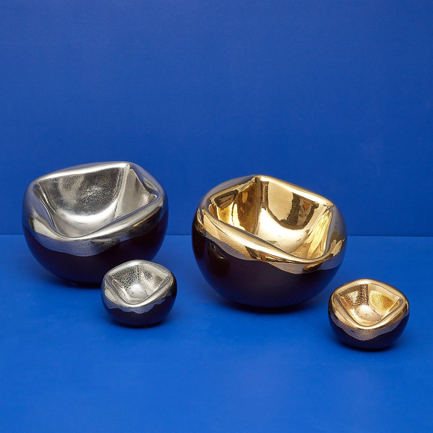 Squished Bowls-Platinum Crackle 9 Squished Bowls-Platinum Crackle - Image 7