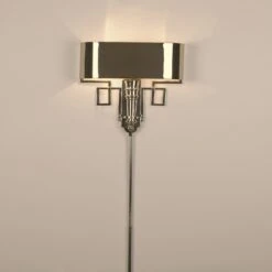 Torch Sconce W/Shade-Nickel