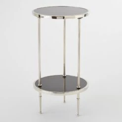 Petite 2 Tiered Table-Nickel