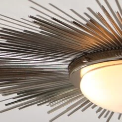 Sunburst Light Fixture-Nickel -Online Home Decor 9.91412 1