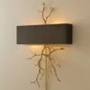 Twig Electrified Wall Sconce-Brass On Brass W/Bronze Shade 2 Twig Electrified Wall Sconce-Brass On Brass W/Bronze Shade -Online Home Decor 9.91800