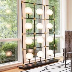 Globe In Square Floor Screen -Online Home Decor 9.92672 2