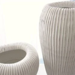 Baleen Vases-Ivory W/Brown Edges 25 Baleen Vases-Ivory W/Brown Edges -Online Home Decor youtube 4jBe9J343sw