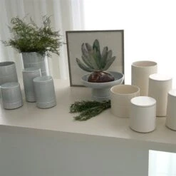 Encircle Canister W/Cork Lid-Chalk -Online Home Decor youtube MkX6KVmwjog