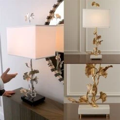 Ginkgo Table Lamp-Nickel -Online Home Decor youtube NXij4frJCfY 1