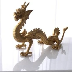 Standing Dragon-Gold Leaf -Online Home Decor youtube YtldXAKrxr0