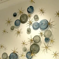 S/3 Crosshatched Wall Discs-Blue Swirl -Online Home Decor youtube wYla cO ZM 2